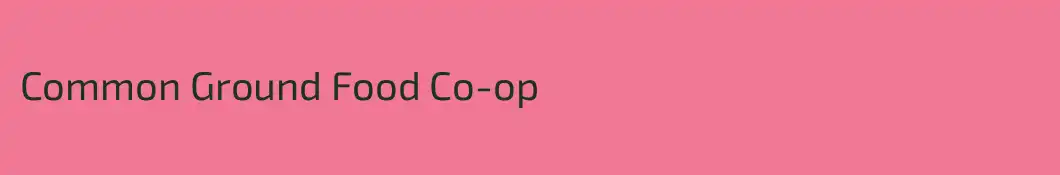 Common Ground Food Co-op